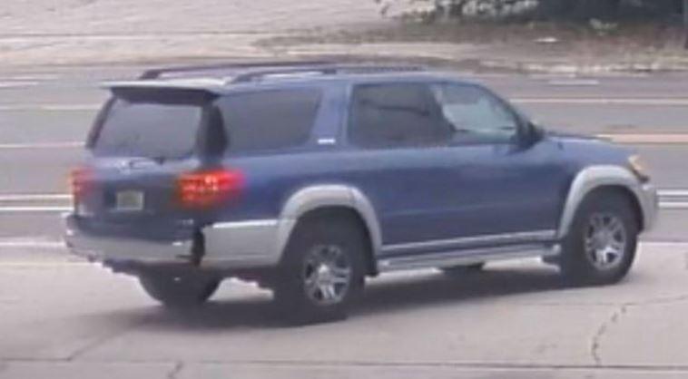 The SUV authorities say was used to kidnap Kamille McKinney. (FBI)