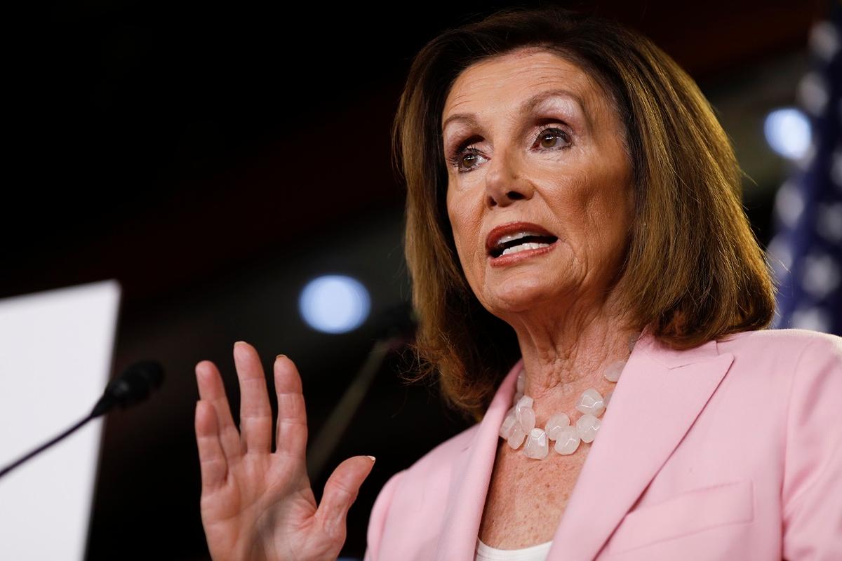 House Speaker Nancy Pelosi, a California Democrat, on Capitol Hill in Washington on Sept. 12, 2019. (Tom Brenner/Getty Images)