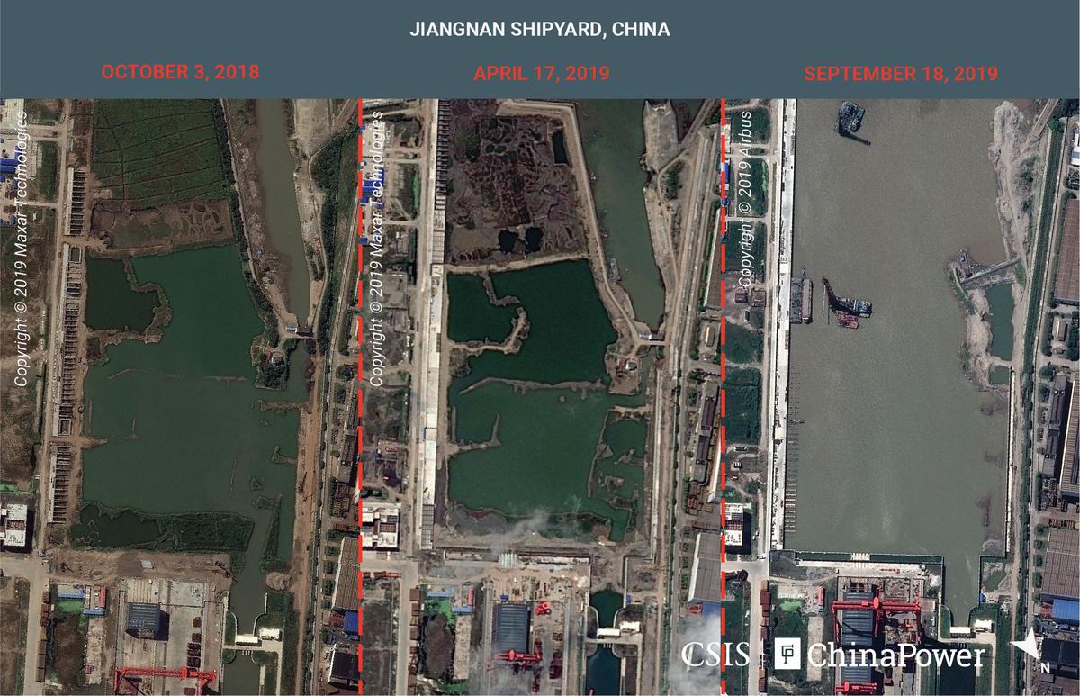 Satellite Images Reveal China’s Aircraft Carrier ‘Factory,’ Analysts Say