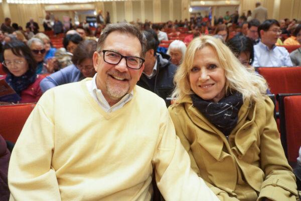 Chuck and Laura Bokar enjoyed Shen Yun Symphony Orchestra at the Orchestra Hall, Chicago Symphony Center, on Oct. 19, 2019. (Stacey Tang/The Epoch Times)