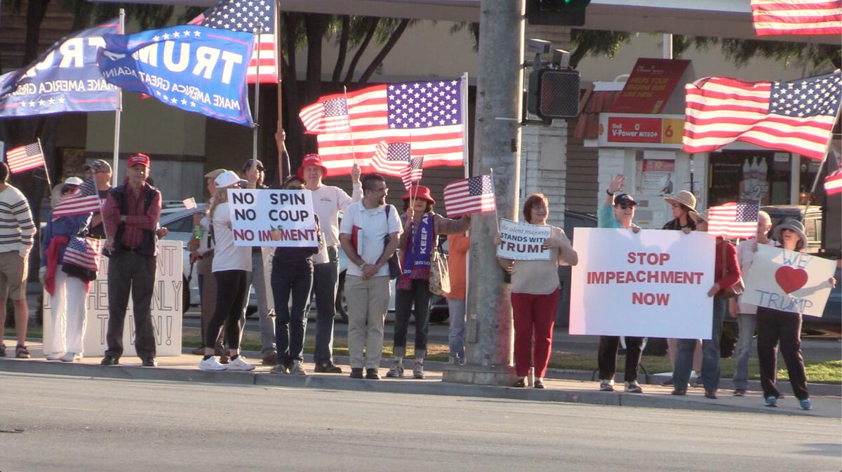 Silicon Valley Residents Rally to Oppose Presidential Impeachment