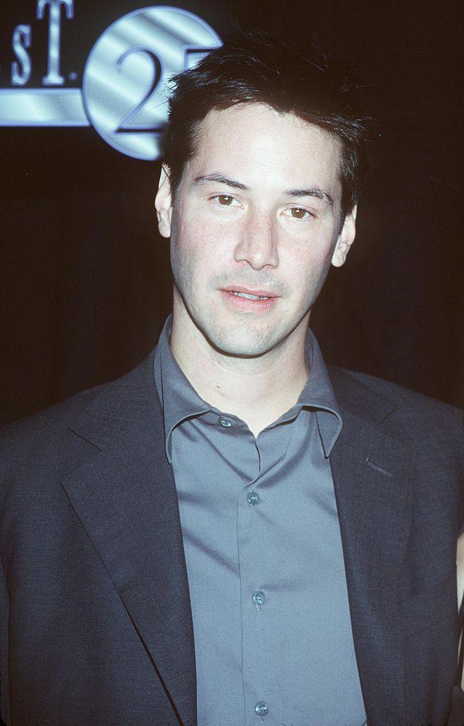 375127 01: 3/10/99 Las Vegas, NV. Keanu Reeves ("The Matrix") at the ShoWest ''99 Convention. (©Getty Images | <a href="https://www.gettyimages.com/detail/news-photo/las-vegas-nv-keanu-reeves-at-the-showest-99-convention-news-photo/852877?adppopup=true">Brenda Chase</a>)