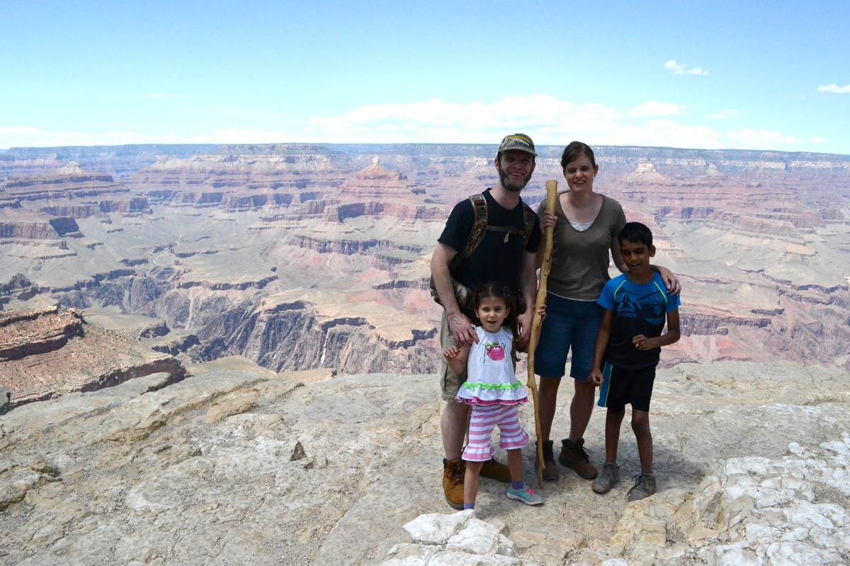 Ashley with her family at the Grand Canyon in June 2019. (Photo courtesy of <a href="https://www.facebook.com/ABlindView/">Ashley Wayne</a>)