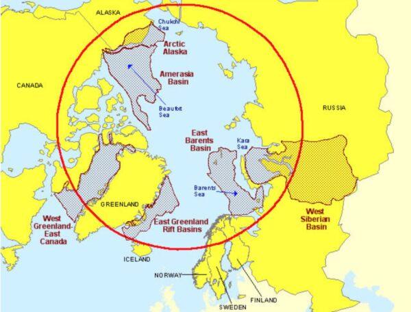 Resource basins in the Arctic Circle region. (USGS)