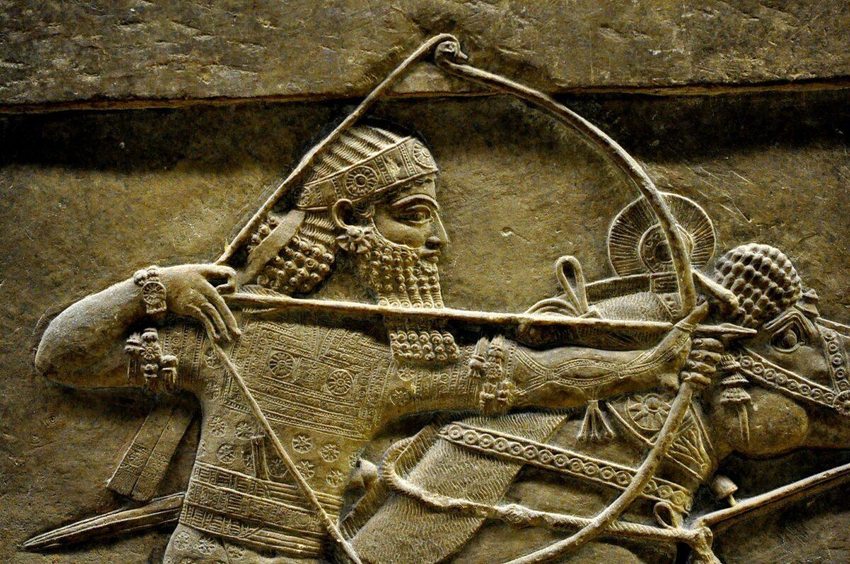 King Ashurbanipal, from the North Palace at Nineveh, seventh century B.C. The British Museum, London. (CC BY-SA 4.0)