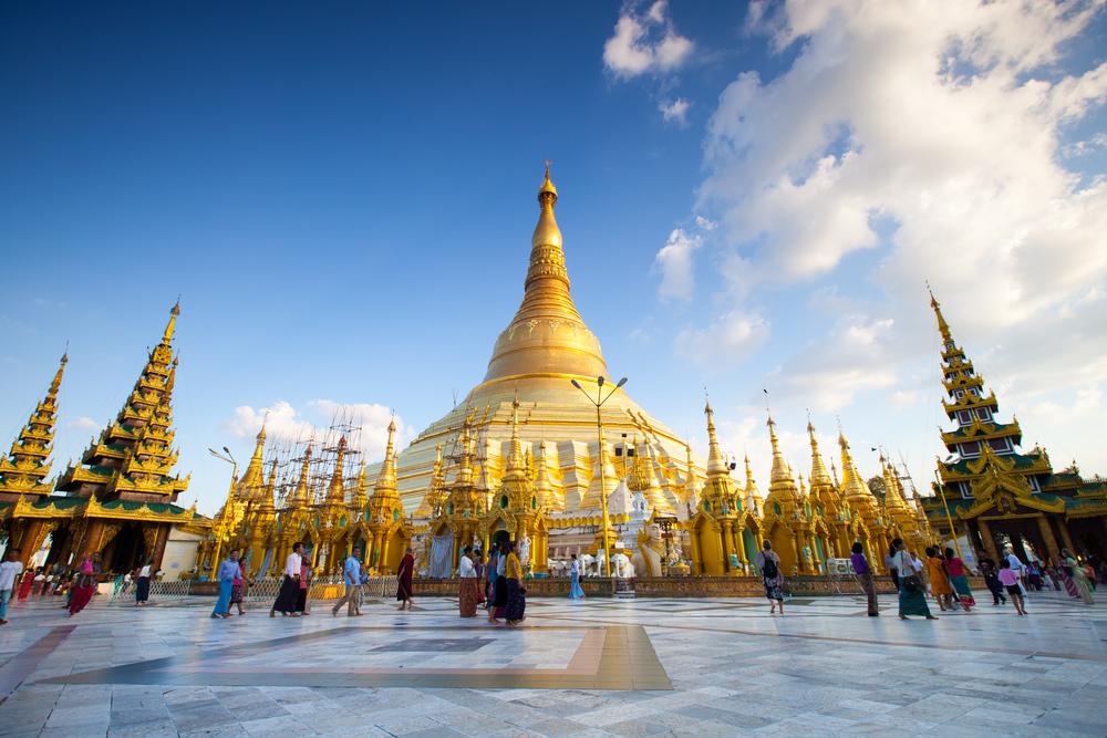 The Shwedagon Pagoda in Yangon is covered in gold leaf. (Shutterstock)