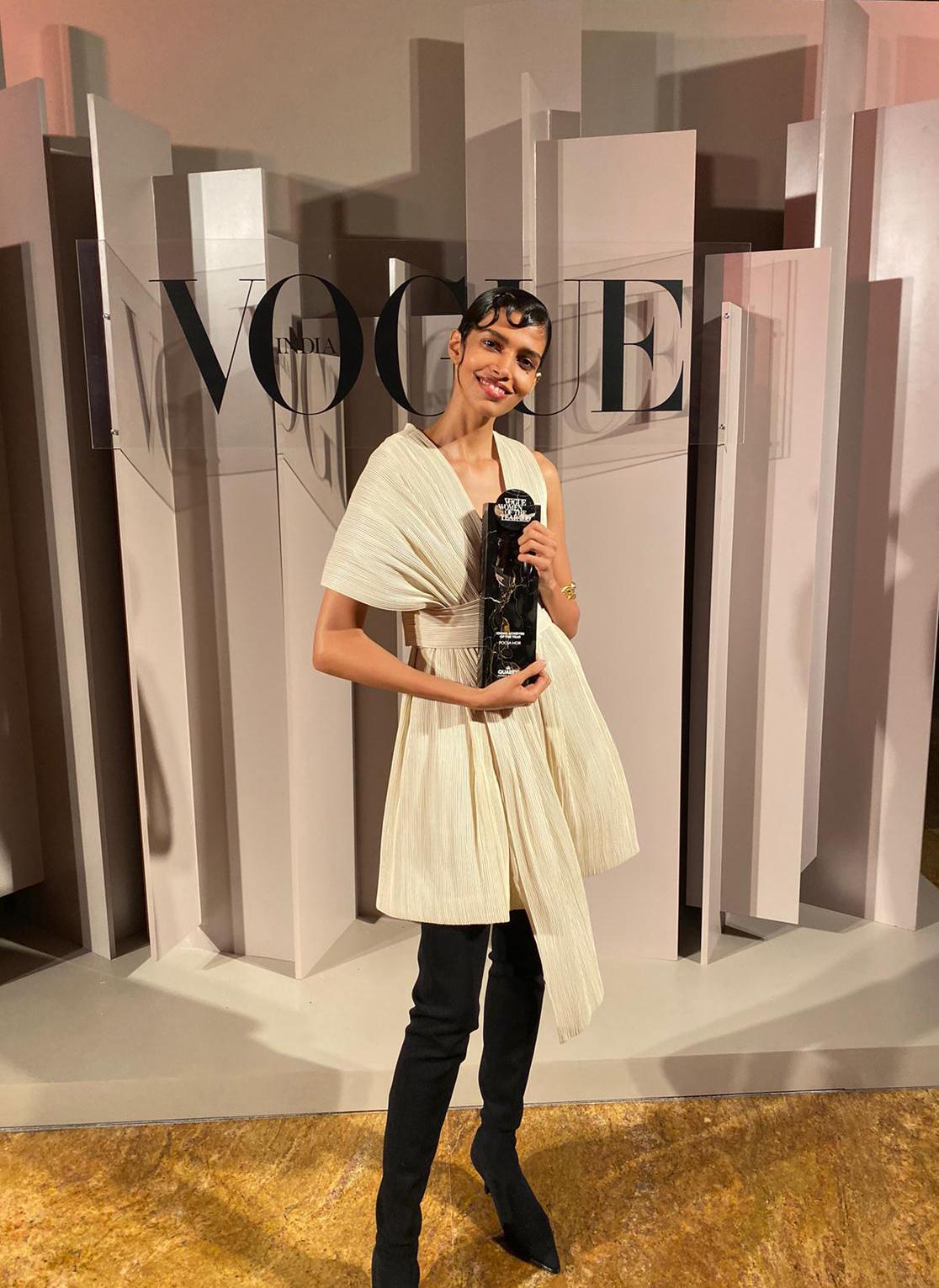 Supermodel Pooja Mor at the Vogue Women Of The Year 2019 on Oct. 19, 2019. (Courtesy of Pooja Mor)