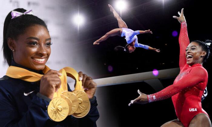 Simone Biles Racks Up ‘More Gold Medals Than Her Age’ After World Championship Gymnastics