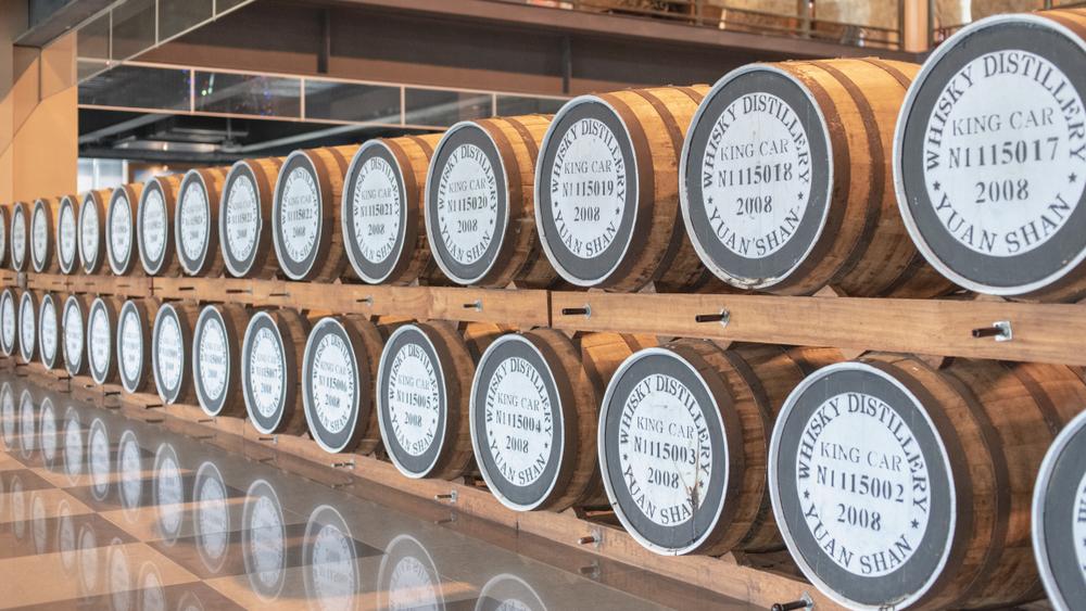 Whisky barrels at Kavalan Distillery in Yilan, Taiwan. (Shutterstock)