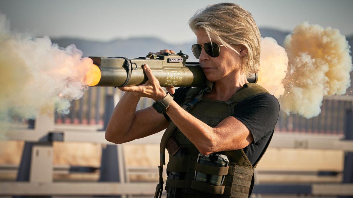 Linda Hamilton stars in “Terminator: Dark Fate.” (Skydance Productions/Paramount Pictures)