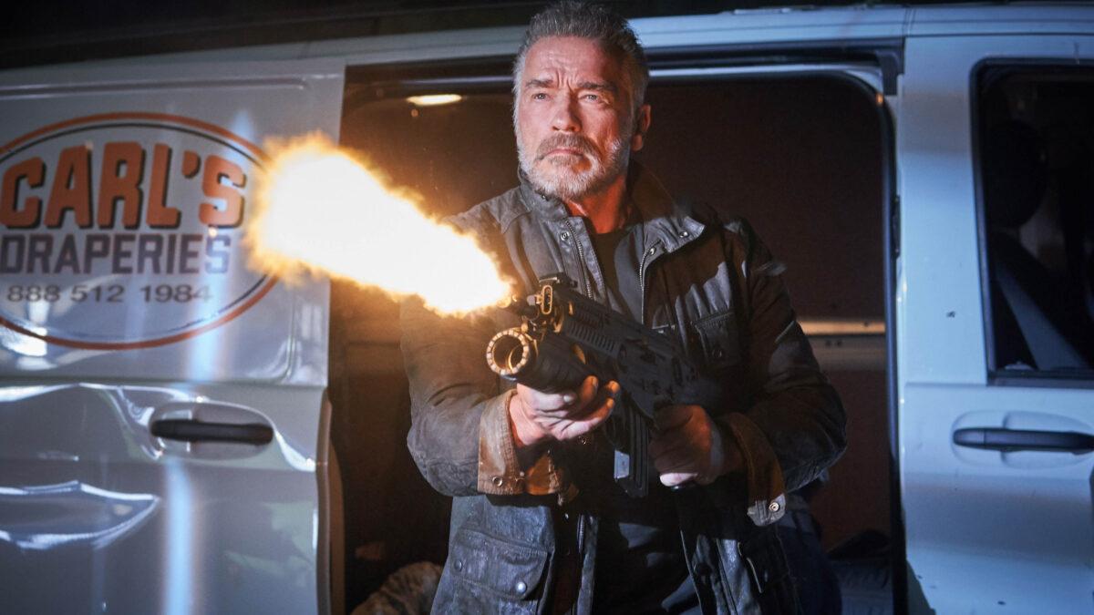Arnold Schwarzenegger stars in “Terminator: Dark Fate.” (Kerry Brown/Skydance Productions/Paramount Pictures)