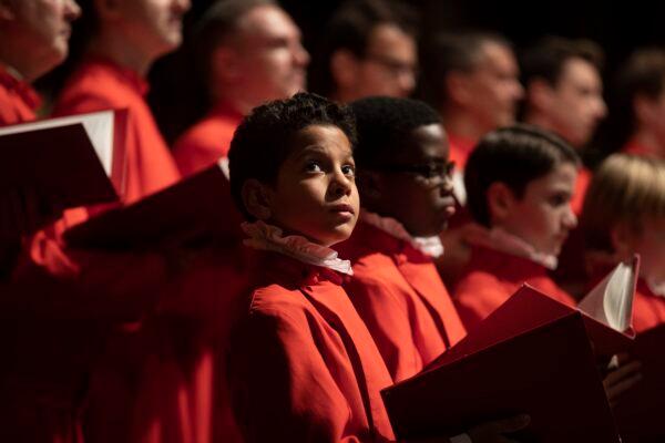 St. Thomas Choir School students prepare over 450 music pieces a year and spend over 20 hours a week in rehearsals, services, and performances. (Ira Lippke)