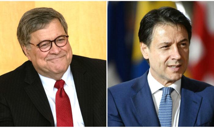 Barr’s Meetings With Rome Intelligence Were Legitimate, Italian PM Says
