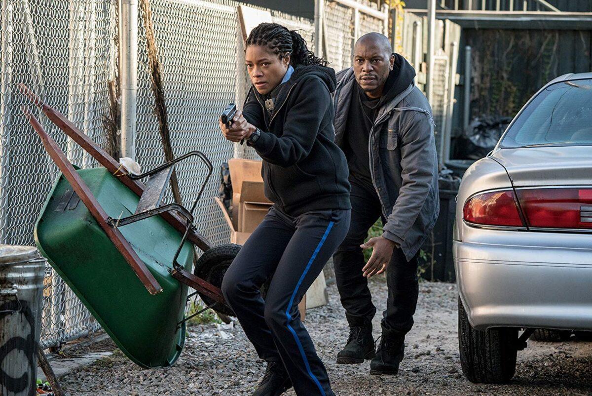 Naomi Harris and Tyrese Gibson in "Black and Blue." (Sony Pictures Entertainment Inc.)