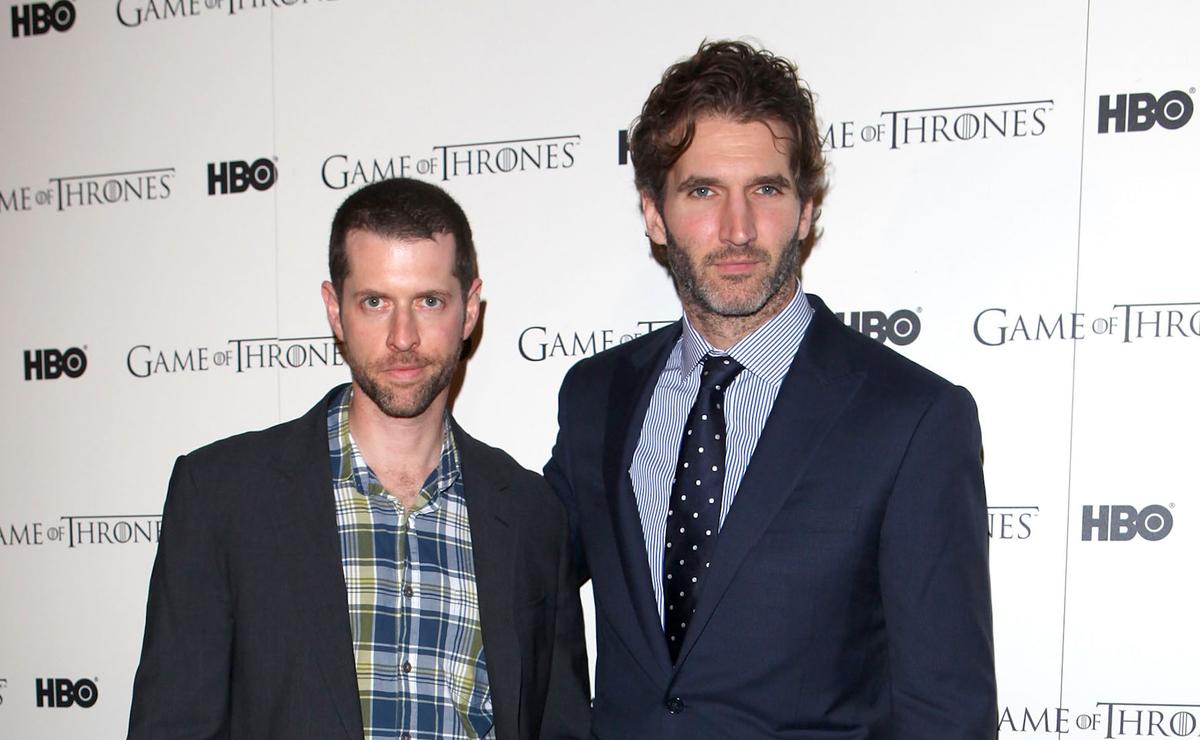 Creators D.B. Weiss and David Benioff attend the DVD launch of the complete first season of "Game of Thrones" in London on Feb. 29, 2012. (Tim Whitby/Getty Images)