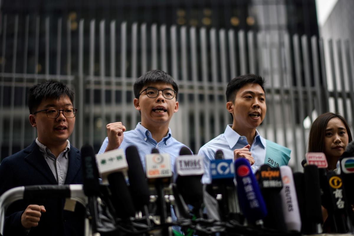 Joshua Wong, Barred From Local HK Election, Accuses Beijing of Political Interference