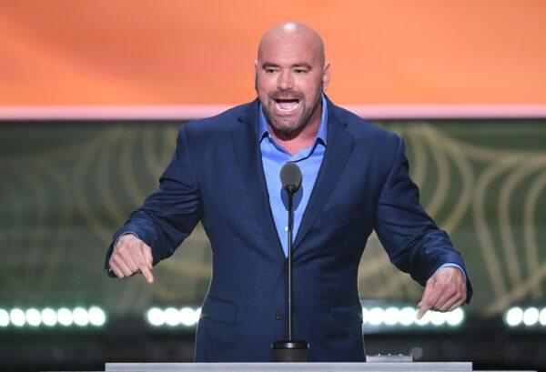 Dana White, President of the Ultimate Fighting Championship, speaks during the second day of the Republican National Convention at the Quicken Loans Arena in Cleveland on July 19, 2016. (Jim Watson/AFP via Getty Images)