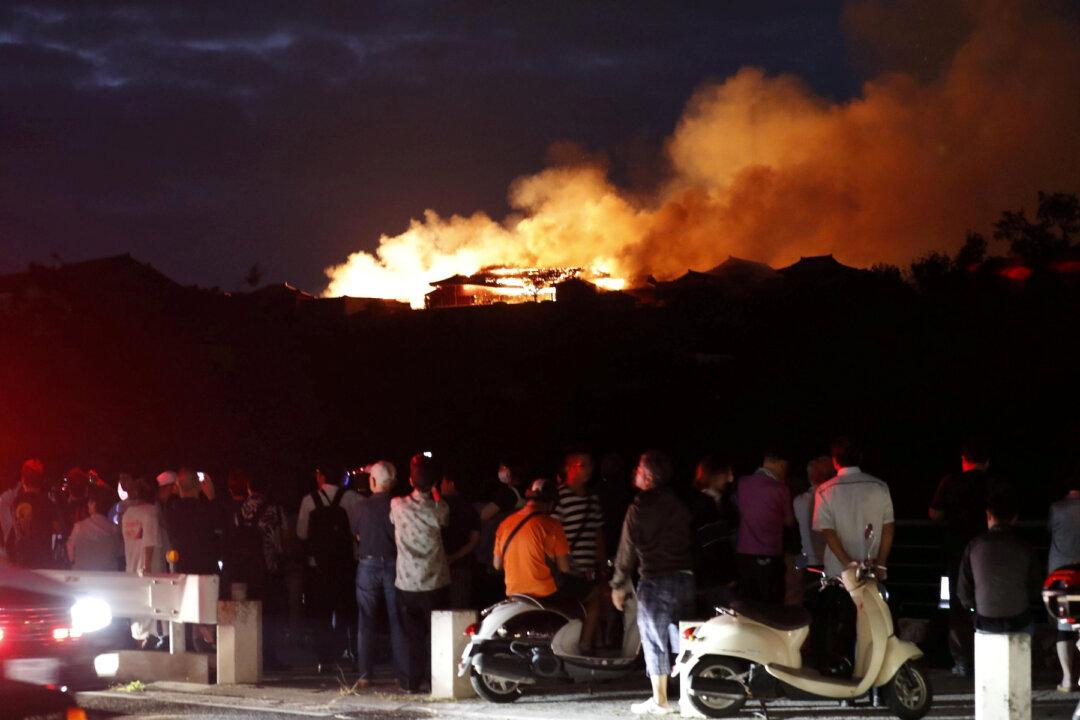 Fire Engulfs Japan’s Shuri Castle, a World Heritage Site in Okinawa