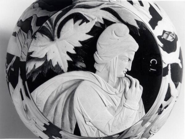 On the base of Wedgwood's Portland Vase is a figure thought to be the ancient Greek named Paris. (WWRD/Wedgwood Museum)