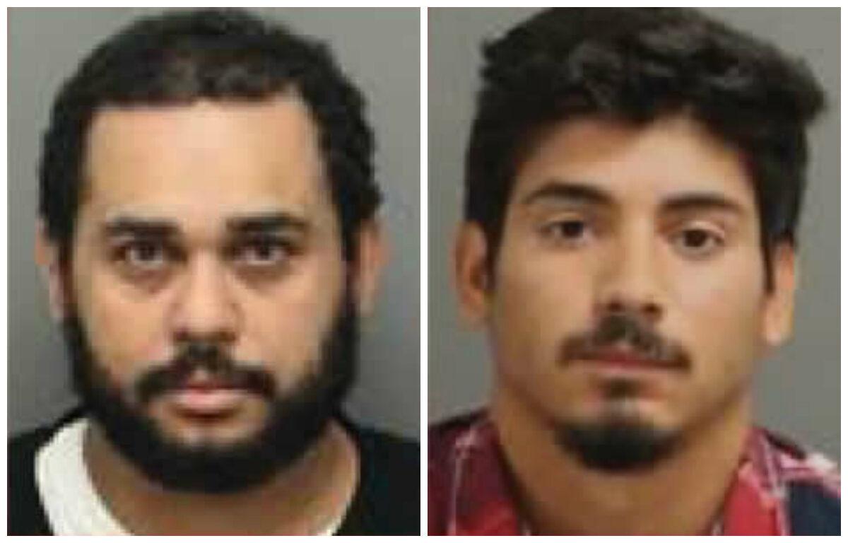 Kirk Walter Nunez-Seraios, left, an illegal alien charged with first degree rape of a child and indecent liberties with a child, and Gustavo Lopez Willalazo, who is illegally in the United States and was charged with statutory rape of a child younger than 15 as well as stalking. (Immigration and Customs Enforcement)