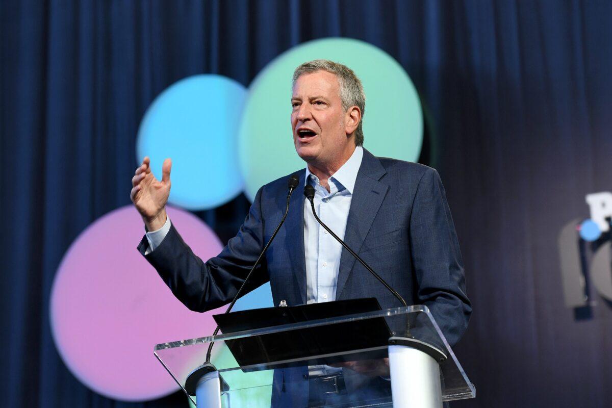 New York City Mayor Bill de Blasio speaks on stage during an event in New York City on Oct. 5, 2019. (Photo by Jared Siskin/Getty Images for Festival People en Español)