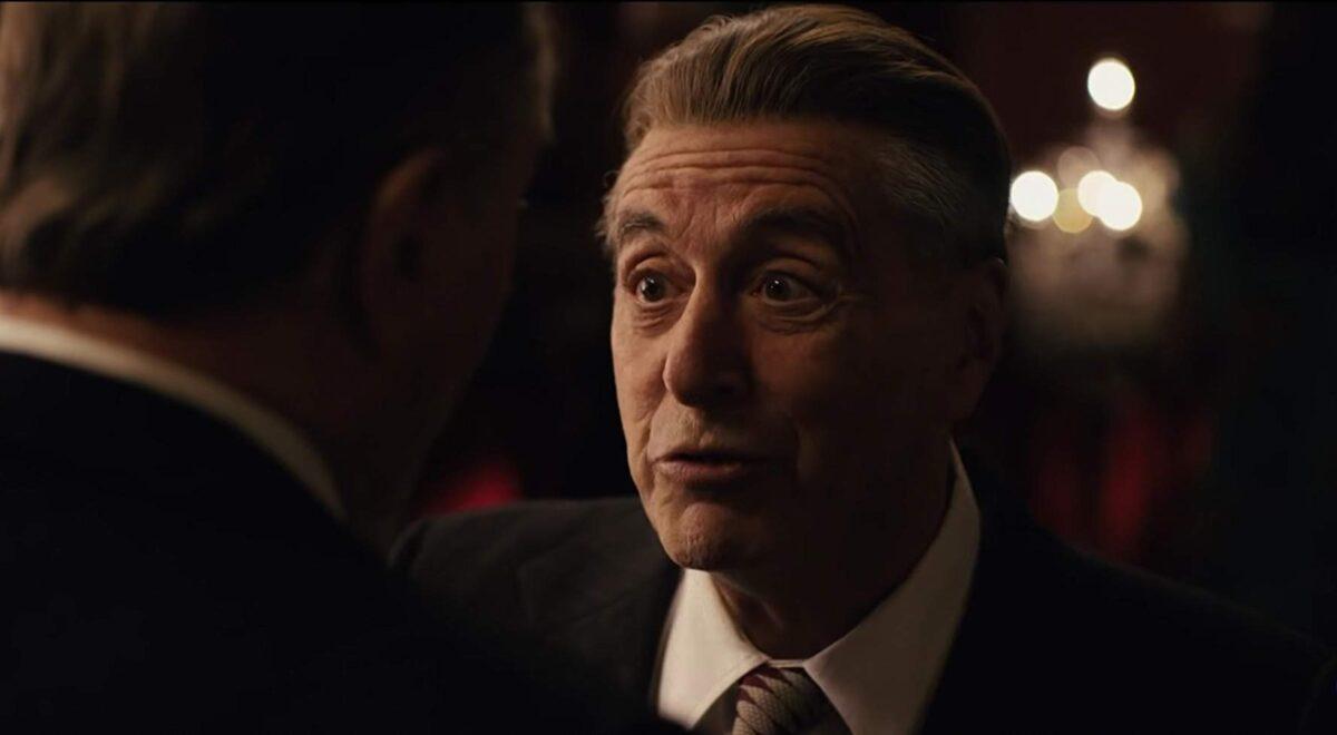 Al Pacino (R) plays Jimmy Hoffa in "The Irishman." (Netflix)