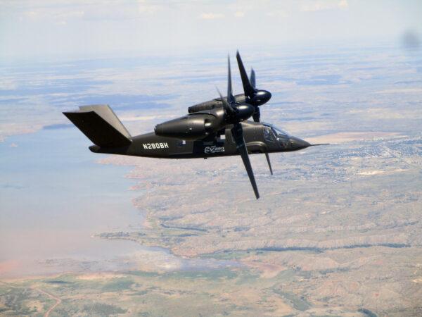 The Bell V-280 Valor participates in flight tests in Amarillo, Texas, in July 2018. (Courtesy of Bell)