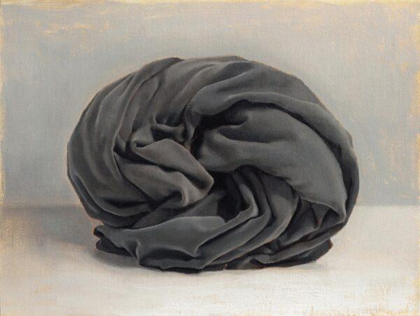 "Black Cloth," by David Owain Jones. Oil on Canvas on Panel; 5 7/8 inches by 7 7/8 inches. (Courtesy of David Owain Jones)