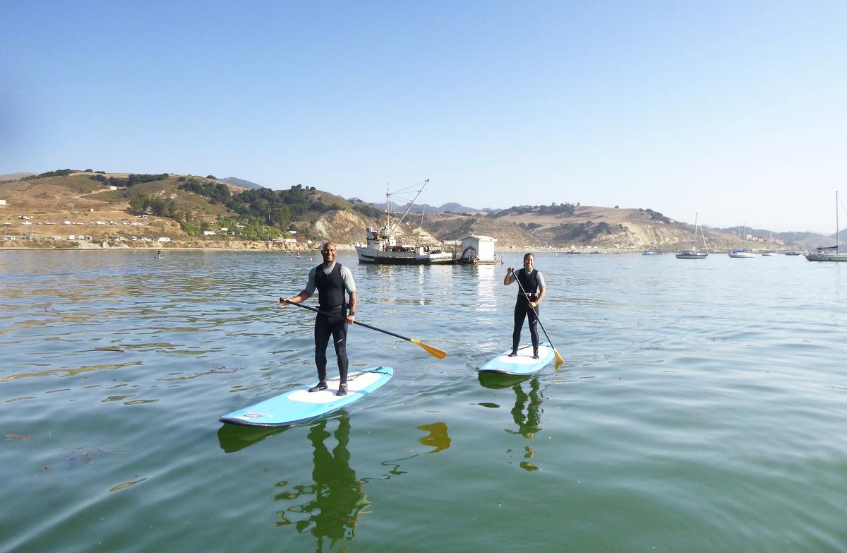 Paddleboarding in Avila Beach. (Courtesy of Vincent Shay Photography)