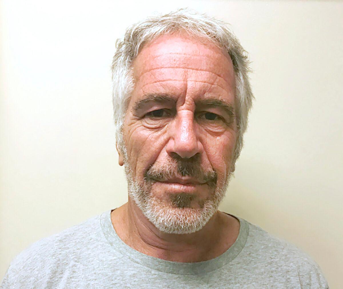 This March 28, 2017, file photo, provided by the New York State Sex Offender Registry shows Jeffrey Epstein. A judge denied bail for jailed financier Jeffrey Epstein on sex trafficking charges Thursday, July 18, 2019, saying the danger to the community that would result if the jet-setting defendant was free formed the "heart of this decision." (New York State Sex Offender Registry via AP)