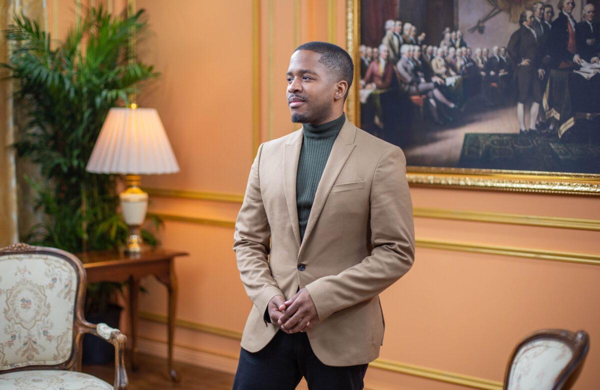 Conservative personality and comedian Terrence K. Williams in New York on Nov. 4, 2019. (Brendon Fallon/The Epoch Times)