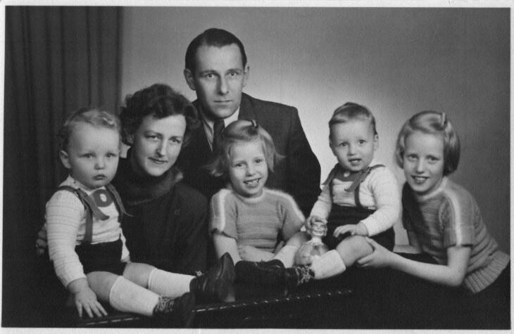An old photo of the Wolter family. (Courtesy of Jochen Wolter)