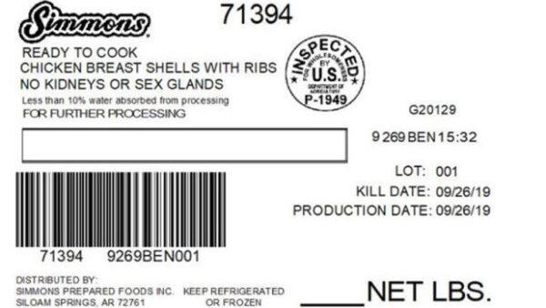 One of the labels.(U.S. Department of Agriculture’s Food Safety and Inspection Service)