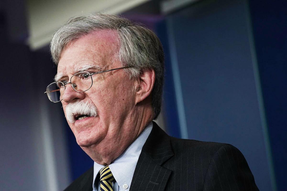 John Bolton speaking during a White House news briefing in Washington on Oct. 3, 2018. Charles Kupperman was a top aide to Bolton and left at the same time the national security adviser did. (Alex Wong/Getty Images)