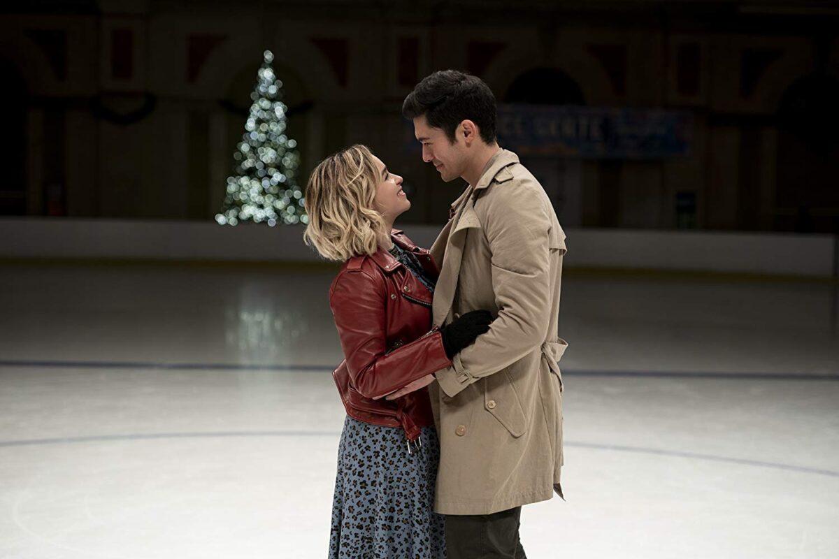 Emilia Clarke and Henry Golding in “Last Christmas.” (Universal Pictures)