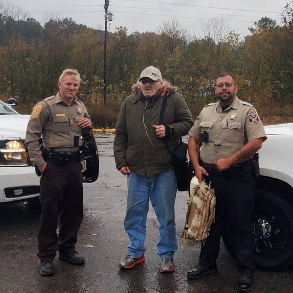 War veteran with officers from the Morgan County Sheriff’s Office. (Courtesy of the Morgan County Sheriff’s Office)