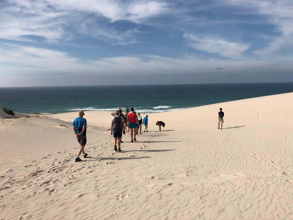 Walking the dunes to the shore. (Tim Johnson)