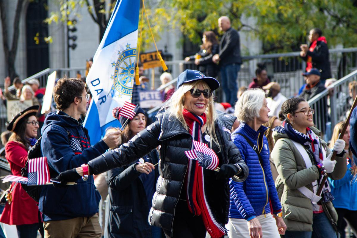 Participants at the Veterans Day Parade in New York City on Nov. 11, 2019. (Chung I Ho/The Epoch Times)