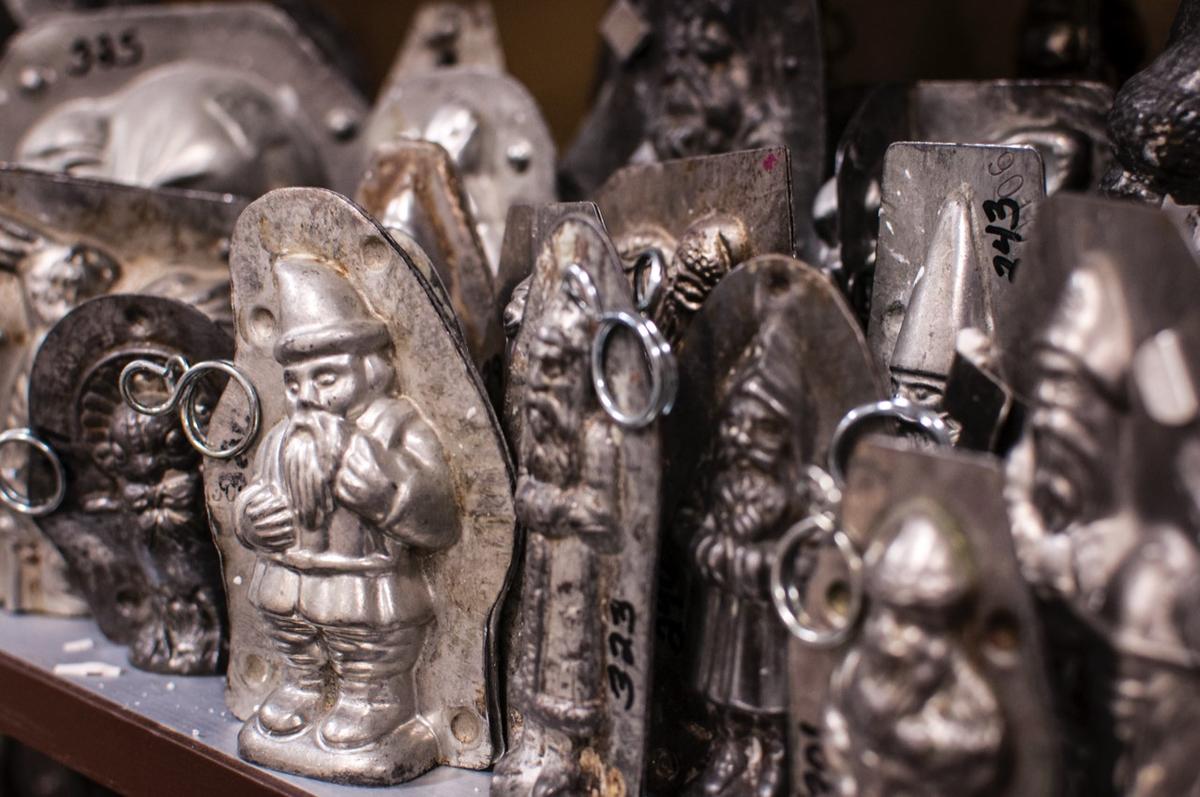 Molds used by the Vaillancourts. (COURTESY OF VAILLANCOURT FOLK ART)