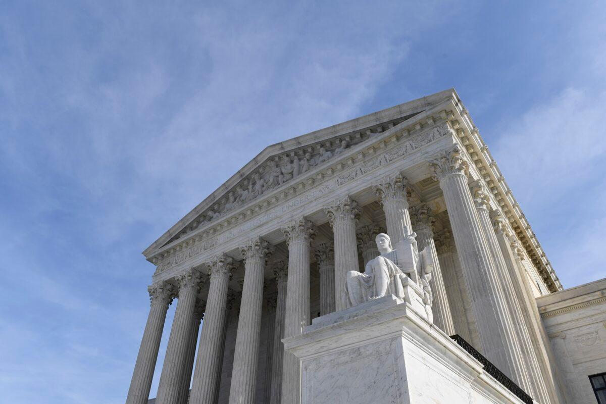 The Supreme Court in Washington in a file photo. The nation's highest court denied an appeal by convicted murderer Adnan Syed on Nov. 25, 2019. (Susan Walsh/AP Photo)