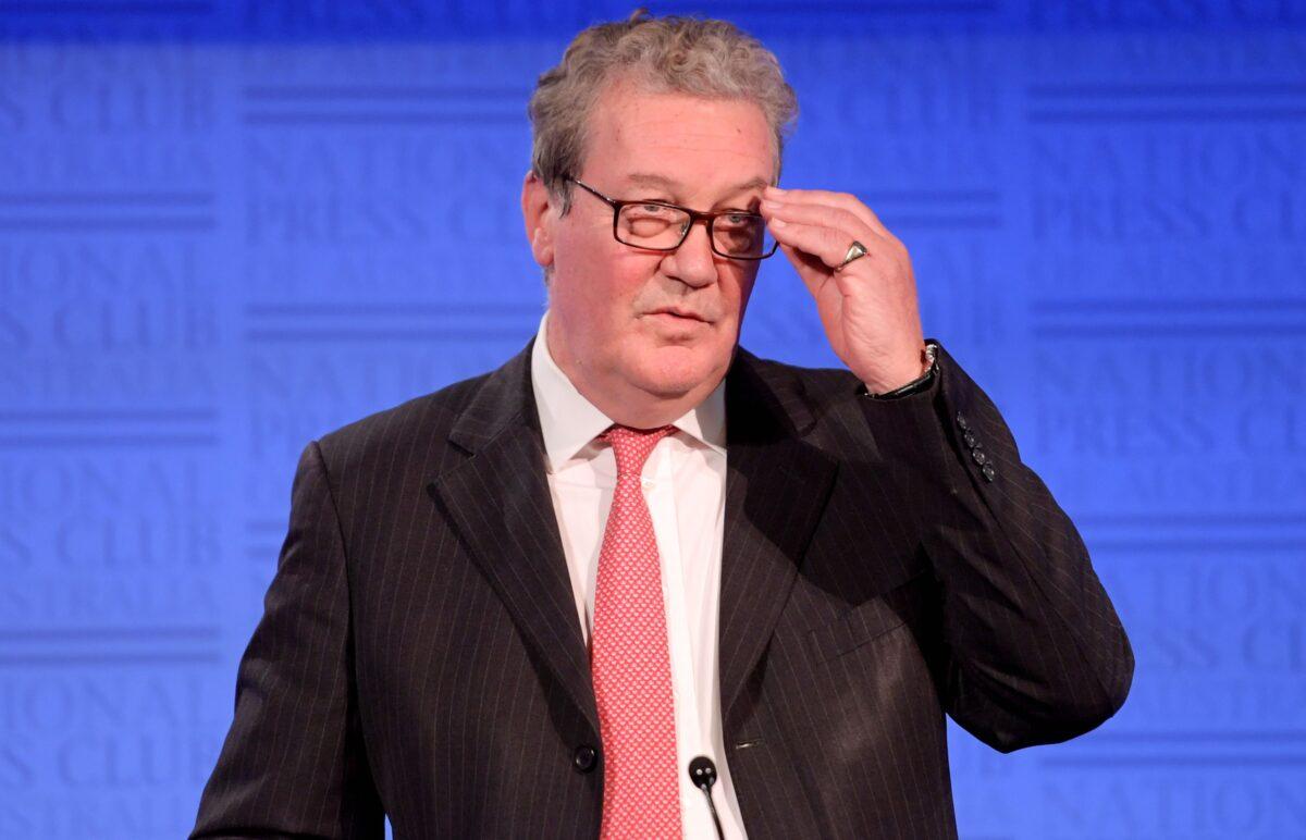 Former Australian Foreign Minister Alexander Downer in Canberra on Nov. 12, 2019. (Tracey Nearmy/Getty Images)