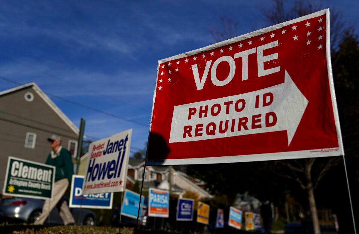 Virginia voters head to the polls at Nottingham Elementary School in Arlington, Va. on Nov. 5, 2019. (Win McNamee/Getty Images)