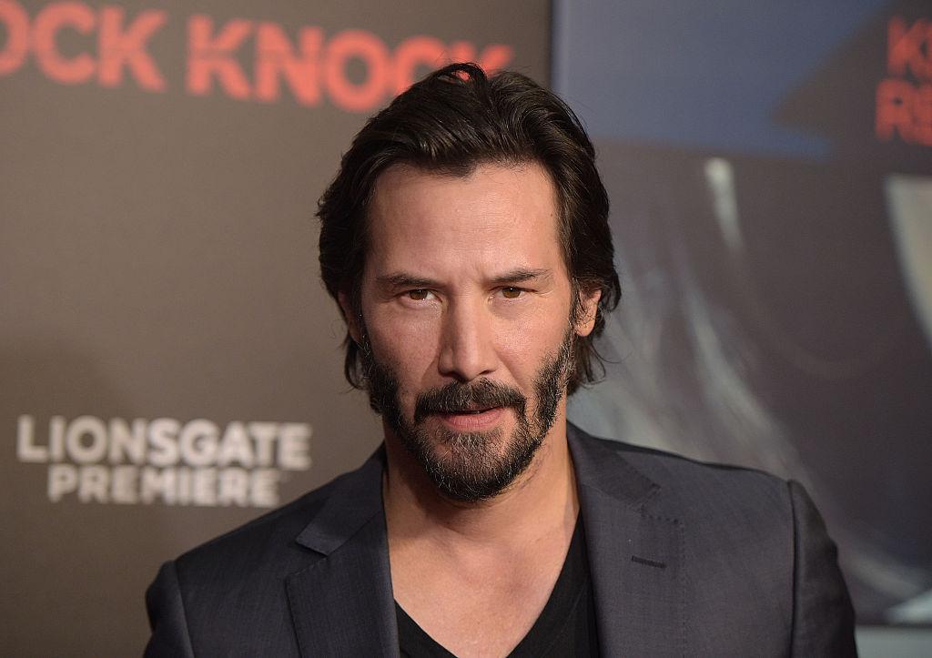 Actor Keanu Reeves in 2015 (©Getty Images | <a href="https://www.gettyimages.com/detail/news-photo/actor-keanu-reeves-attends-the-premiere-of-knock-knock-at-news-photo/491757630?adppopup=true">Jason Kempin</a>)