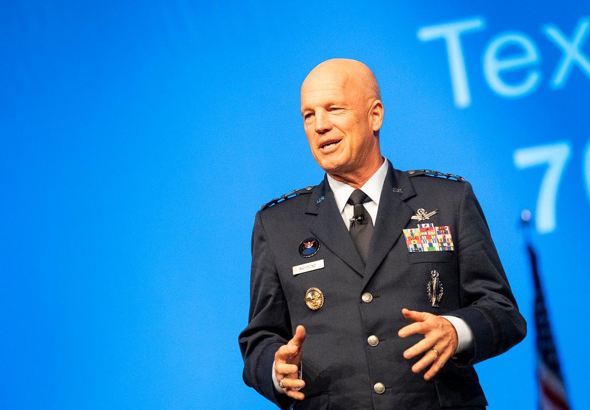 Gen. John Raymond, U.S. Space Command and Air Force Space Command commander in National Harbor, Md., Sept. 16, 2019. (U.S. Air Force photo by Tech. Sgt. Armando Schwier-Morales)