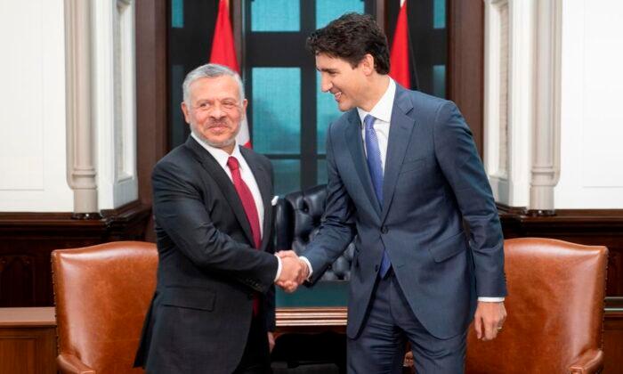 Trudeau, King of Jordan Meet to Talk Refugee, Security Issues