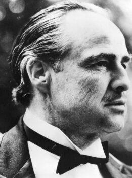 Actor Marlon Brando as Don Corleone in "The Godfather." (Central Press/Getty Images)