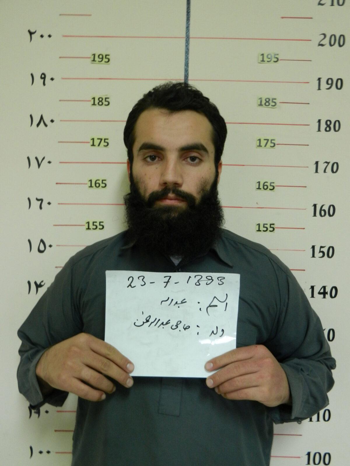 Anas Haqqani, a senior leader of the Haqqani network, arrested by the Afghan Intelligence Service, in a 2014 file photograph. (National Directorate of Security Department/Handout/Reuters)