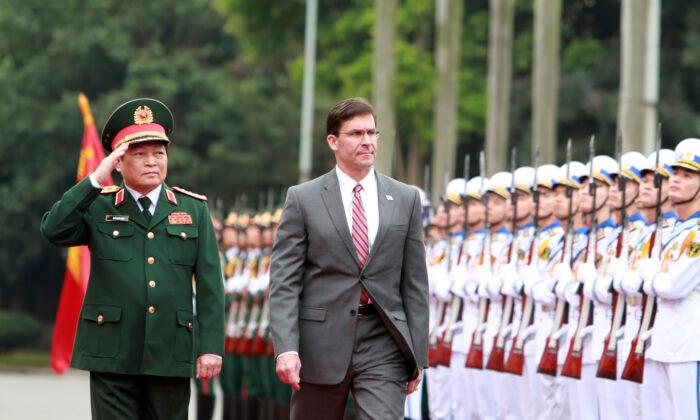 Esper Accuses China of Intimidating Smaller Asian Nations