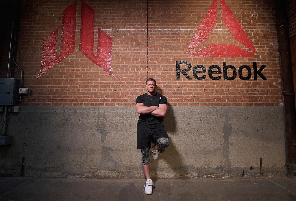 Watt at the launch of his signature sneaker, The Reebok JJ I, at ArtBeam in New York City on June 23, 2016 (©Getty Images | <a href="https://www.gettyimages.com/detail/news-photo/player-j-j-watt-attends-the-launch-of-j-j-watts-new-news-photo/542417486">Bryan Bedder</a>)