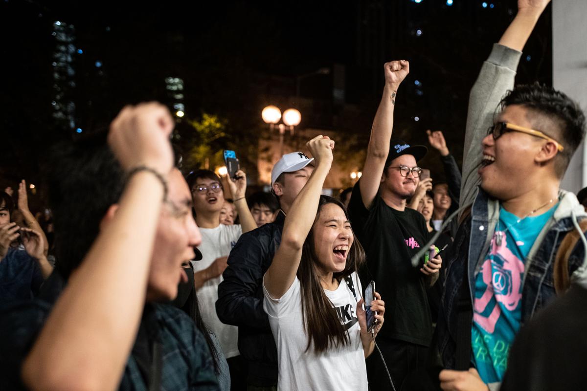 Huge Gains for Hong Kong’s Pro-Democracy Camp as District Election Results Roll In